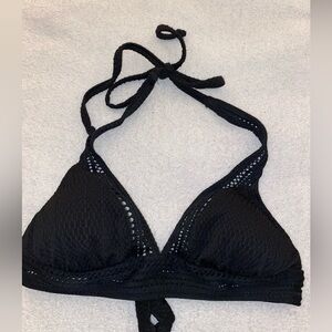 Robin Piccone black triangle tie bikini top
